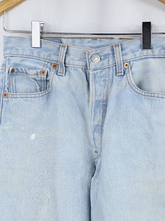 LEVI'S 501XX VINTAGE Y2K 2000 Light Blue Jeans Sz 29x32 Made In USA Button Fly - Picture 2 of 6